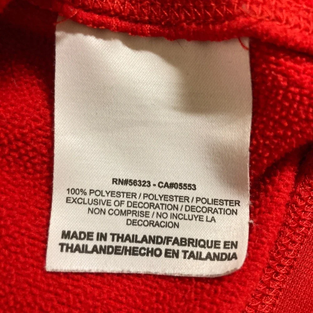 Nike Therma-FIT Mens Hoodie Red Fleece Pullover‎ Sweatshirt Large 408102-600